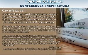 Z danych GUS - używanie języka śląskiego w kontaktach domowych potwierdziło 467 145 osób